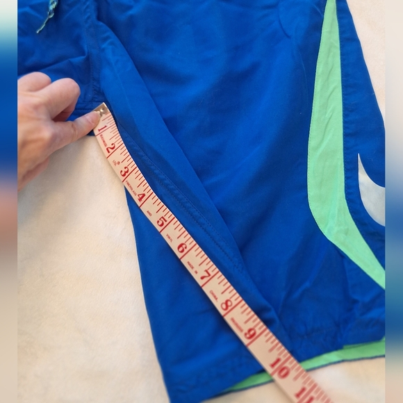 Nike Men's Swim Shorts in Blue and Green - Picture 12 of 16